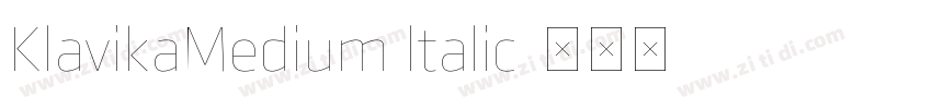 KlavikaMedium ltalic字体转换